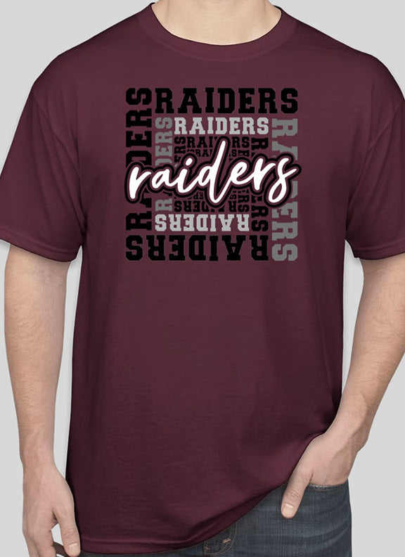 Northbrook High School Band Raider Multi-White, Gray and Maroon ...