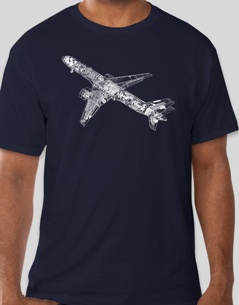 Boeing 757 Schematic Shirt