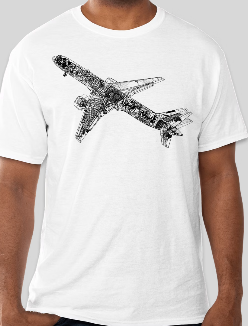 Boeing 757 Schematic Shirt